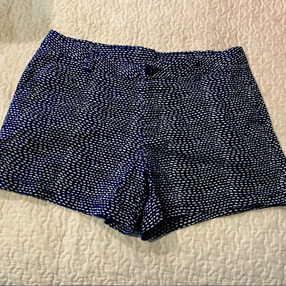 Navy patterned shorts